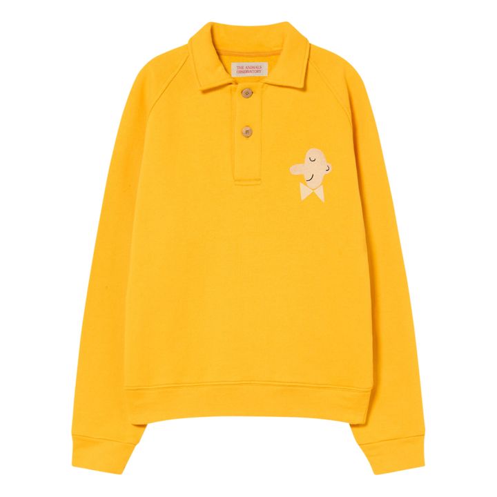 Sweatshirt mit Knöpfen Seepferd | Gelb- Produktbild Nr. 0