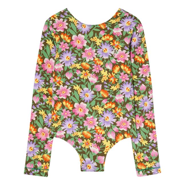 Flower Print Clownfish One-Piece Swimsuit | Pink
