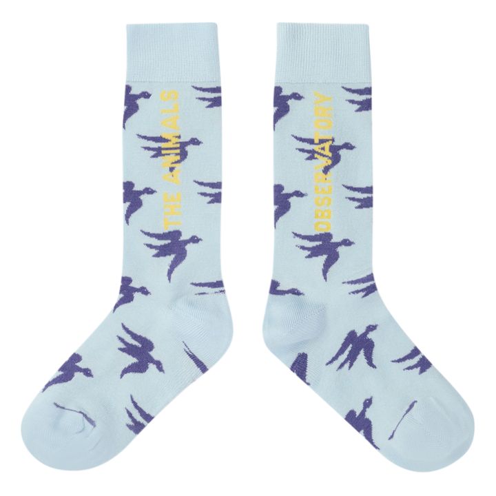 Birds Worm Socks | Azul Cielo- Imagen del producto n°0