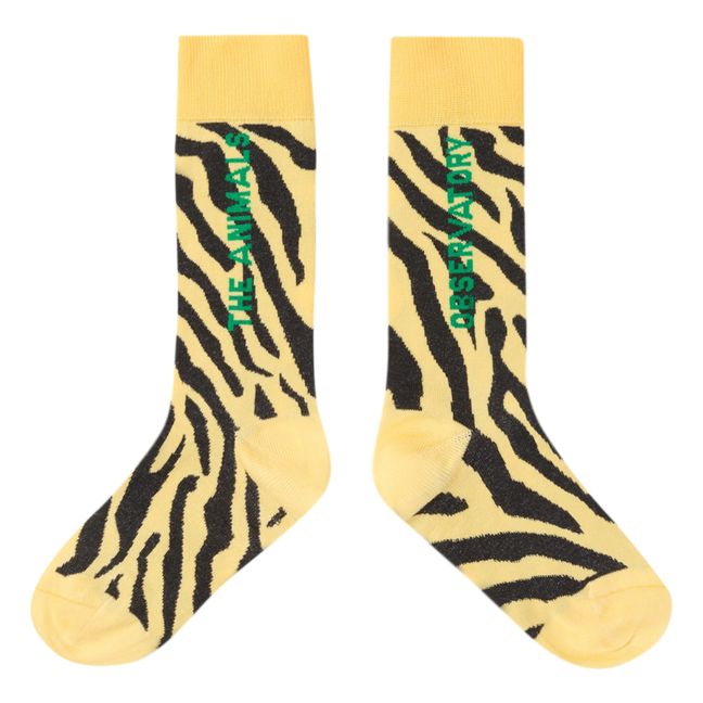 Socken Tiger Wurm | Gelb