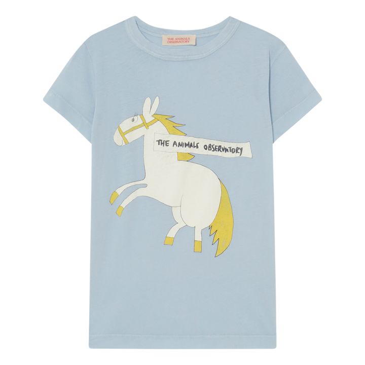 T-Shirt Pferd Hippo | Blau- Produktbild Nr. 0