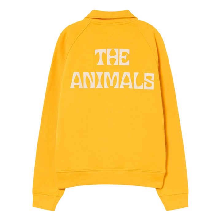 Sweatshirt mit Knöpfen Seepferd | Gelb- Produktbild Nr. 3