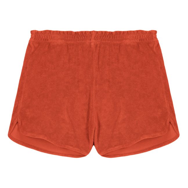 Pantalones cortos de rizo y algodón orgánico Georgy | Naranja