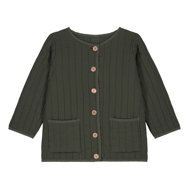 Steppjacke Mahé aus Bio-Baumwolle | Dunkelgrün