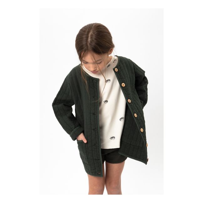 Steppjacke Mahé aus Bio-Baumwolle | Dunkelgrün