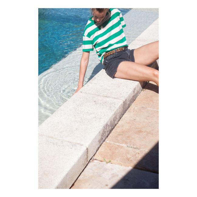 Muse Organic Cotton Striped T-Shirt - Women’s Collection | Verde