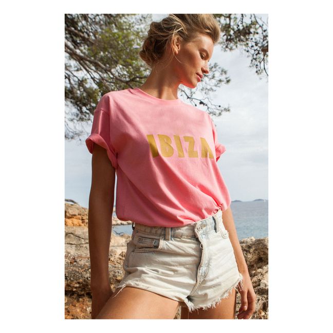 T-Shirt Coton Bio Rayé Muse - Collection Femme  | Rosa chiaro