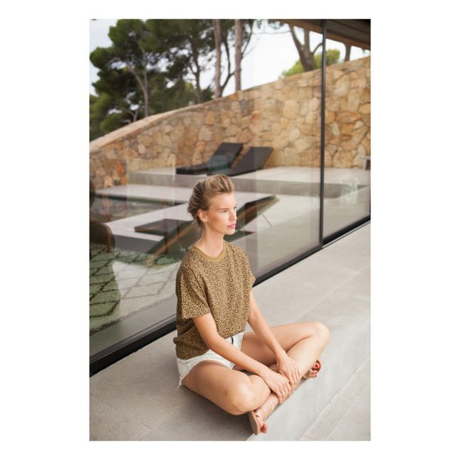 T-Shirt Coton Bio Léopard Muse - Collection Femme  | Caramelo