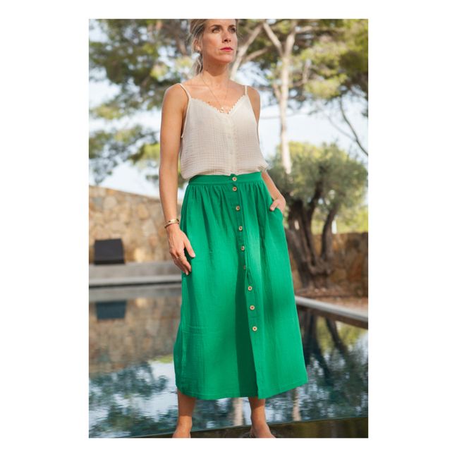 Top Gaze de Coton Astrée - Collection Femme  | Blanc