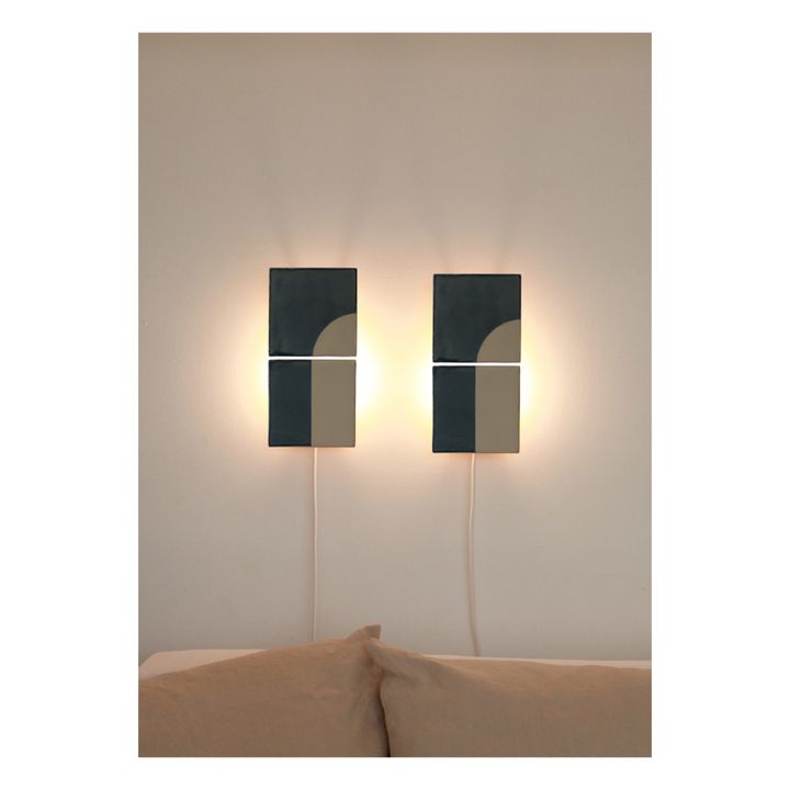 Wall Lamp Tiles - Set of 2 | Blue- Product image n°4