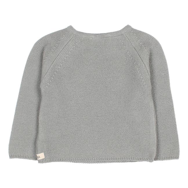 Organic Cotton Sweater with Buttoned Collar | Salbei