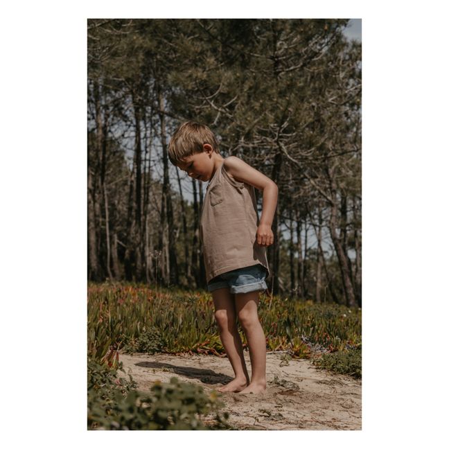 Tanktop aus Bio-Baumwolle | Beige