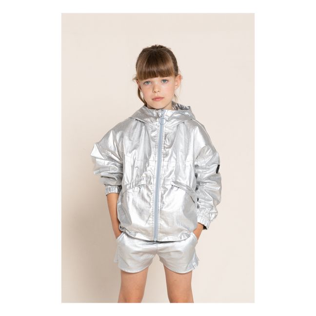 Matcha Shiny Jacket | Silver