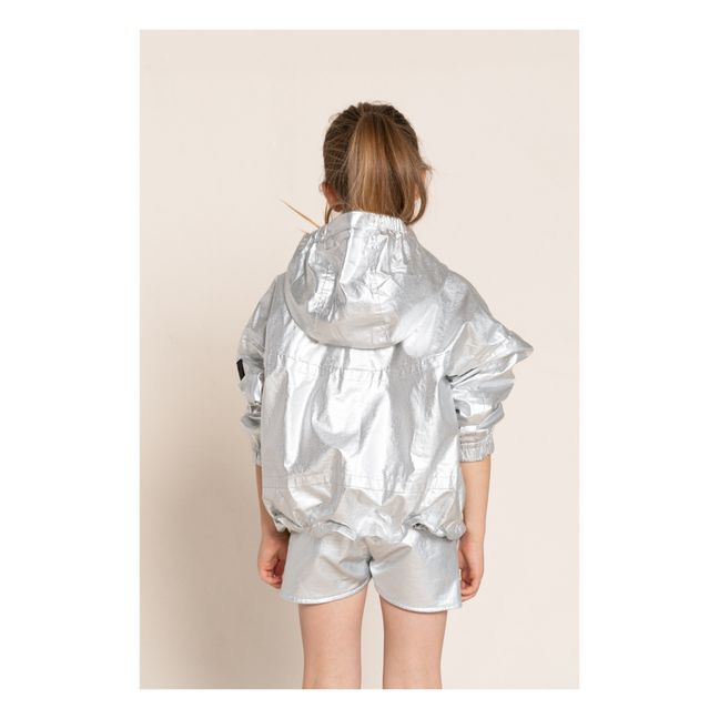 Matcha Shiny Jacket | Silver
