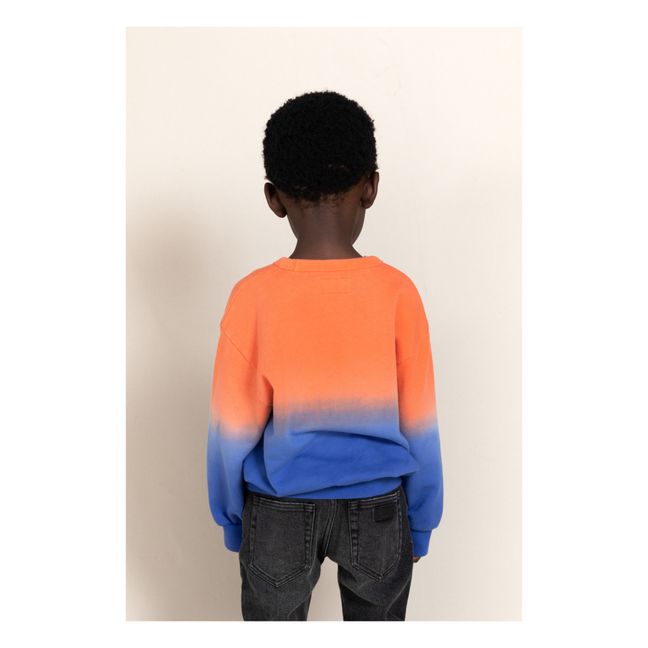 Wave Tie-Dye Sweatshirt | Orange