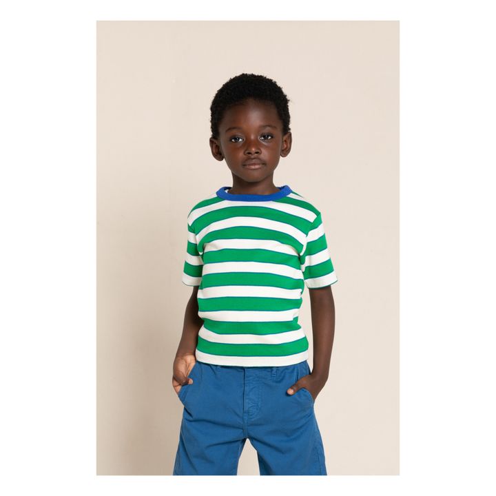 Sailor Striped T-shirt | Verde- Immagine del prodotto n°1
