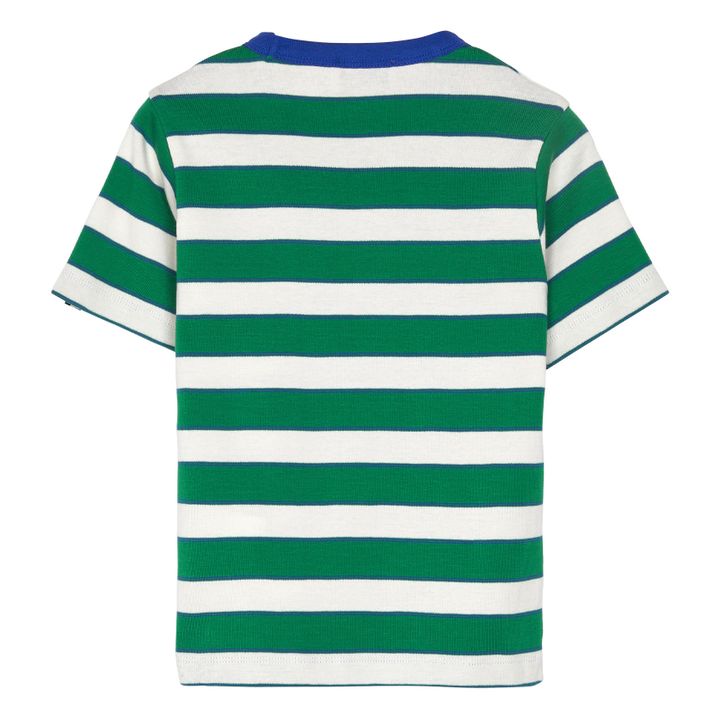 Sailor Striped T-shirt | Verde- Immagine del prodotto n°4