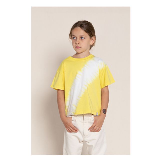 T-shirt Queen Dip Bleach | Yellow