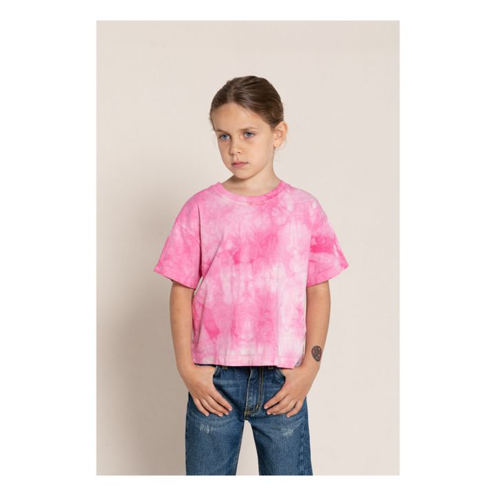 Queen Tie-Dye T-shirt | Fuchsie- Produktbild Nr. 1
