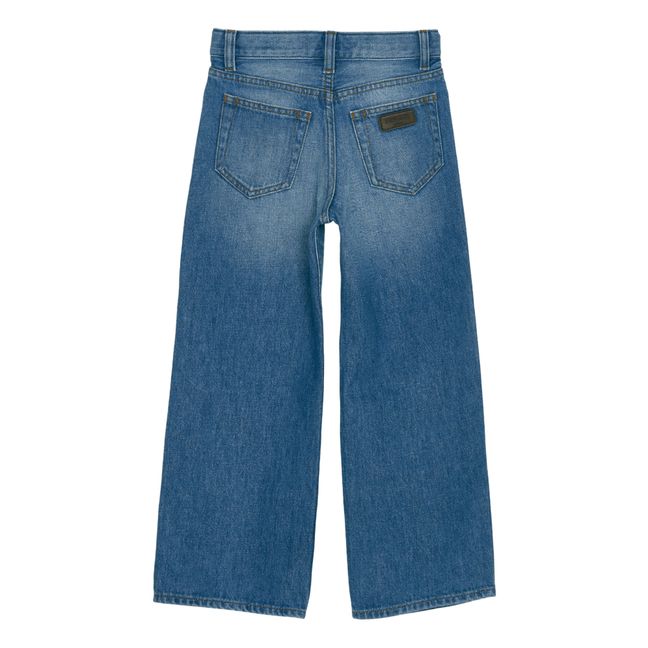 April Wide Loose Jeans | Demin