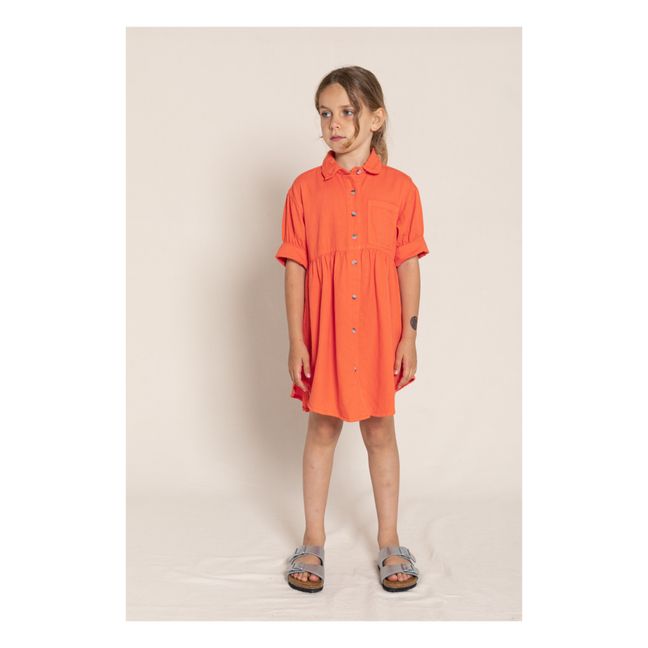 Sonya Shirt Dress | Orange