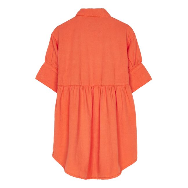 Sonya Shirt Dress | Orange