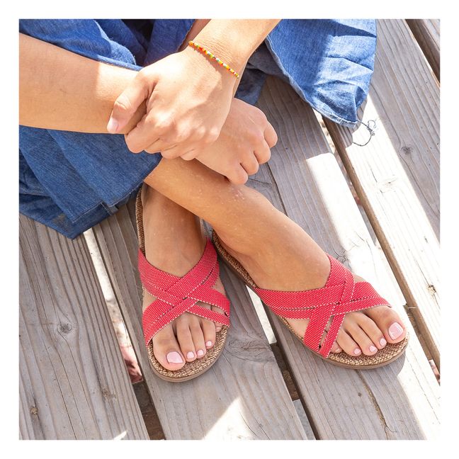 #1 Sandals | Raspberry red