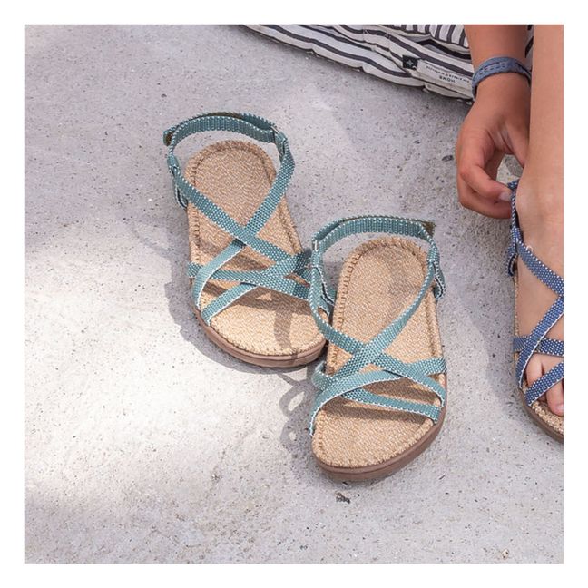Sandales Scratchs | Vert
