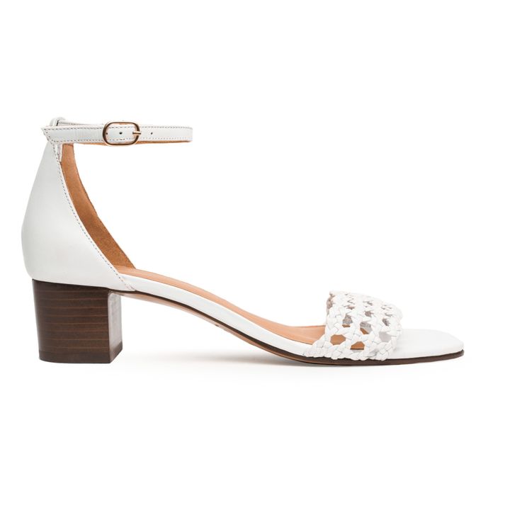 Leather N°890 Heeled Sandals | Weiß- Produktbild Nr. 0