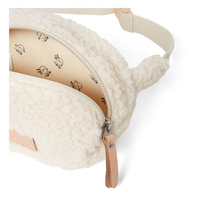 Sac Banane Bouclette | Blanc/Écru