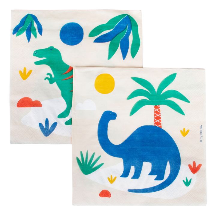 Servilletas de papel Dinosaurios - Lote de 20- Imagen del producto n°0