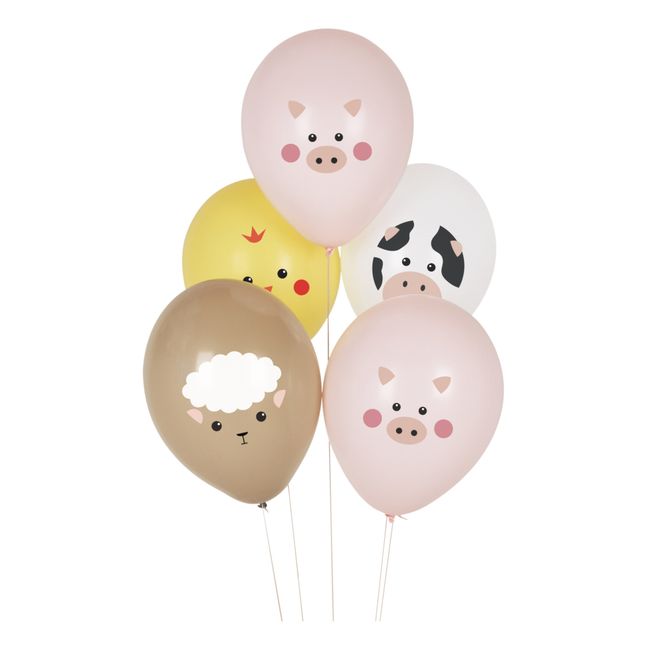 Ballons Mini ferme - Lot de 5