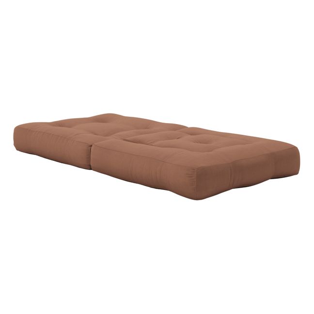Fauteuil-pouf Cube pour enfant | Brun