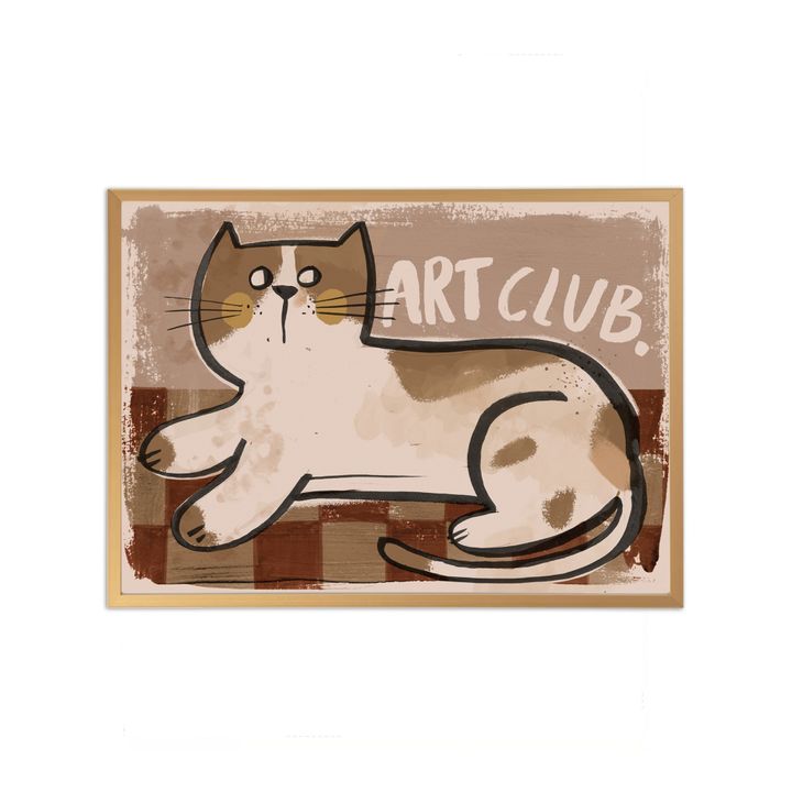 Studio Loco - Grande affiche Cat artist club