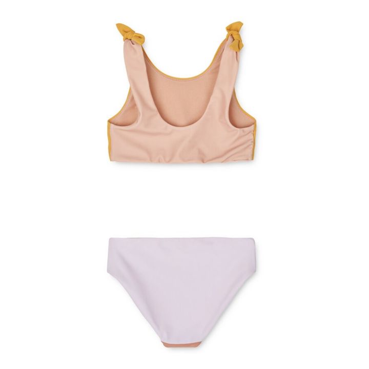 Bow Recycled Material Bikini | Mustard- Product image n°5