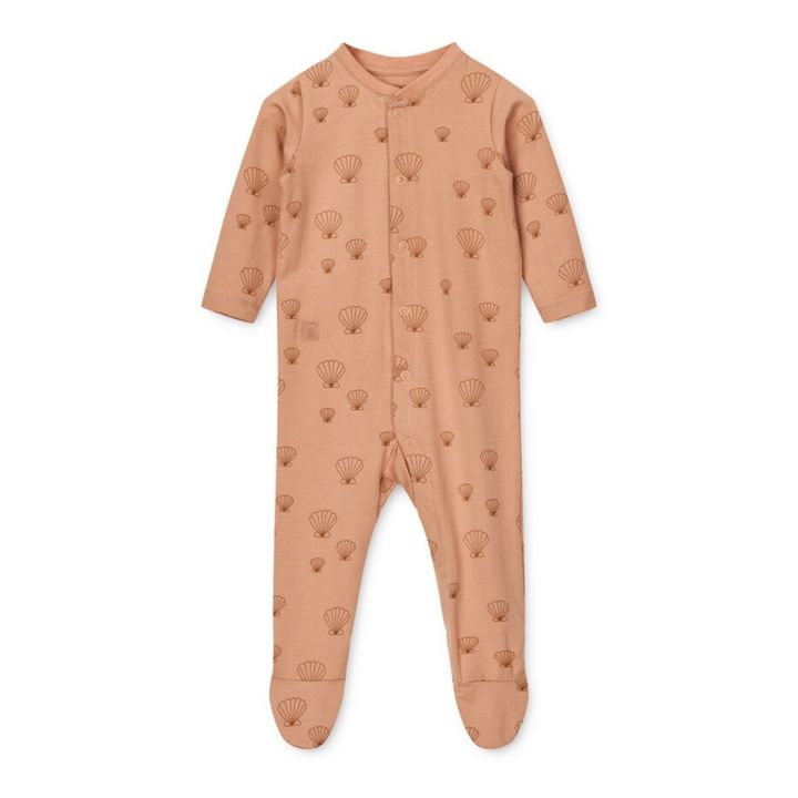 Pyjama mit Füßchen aus Bio-Baumwolle Boye | Rosa- Produktbild Nr. 0