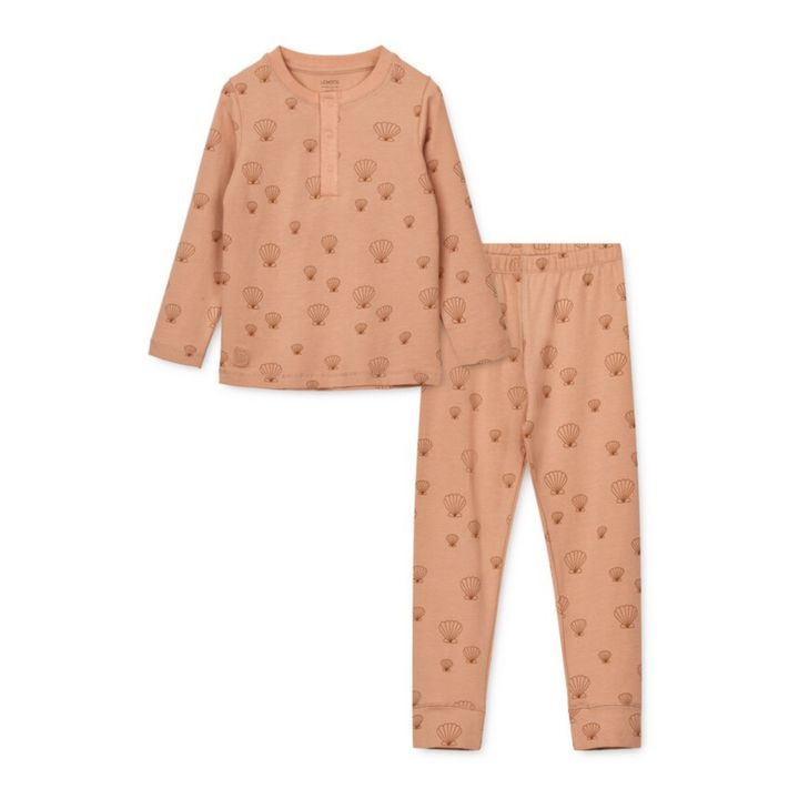 Wihelm Organic Cotton Pajamas Set | Dusty Pink- Product image n°0