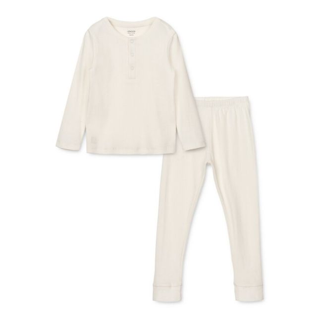 Wihelm Organic Cotton Pajamas Set | Ecru