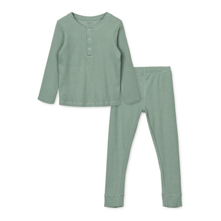 Wihelm Organic Cotton Pajamas Set | Verde Menta- Imagen del producto n°0