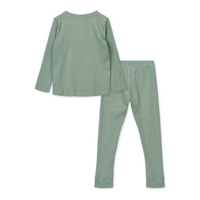 Wihelm Organic Cotton Pajamas Set | Verde menta