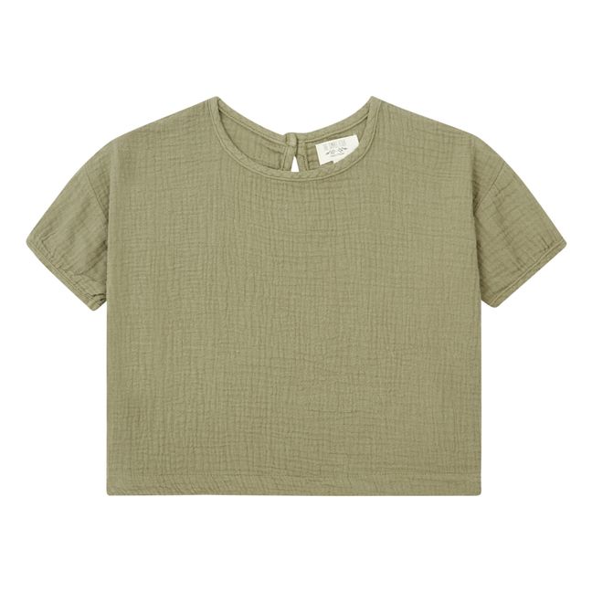 T-Shirt in cotone bio | Salvia