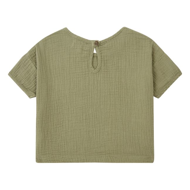 T-Shirt Coton Bio | Sauge
