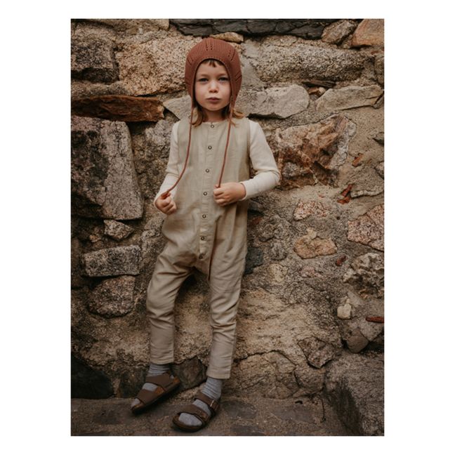 Overall Forest aus Bio-Leinen | Beige