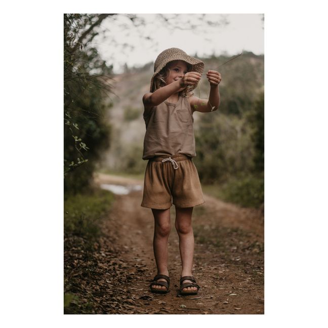 Short Coton Bio Côtelé | Camel