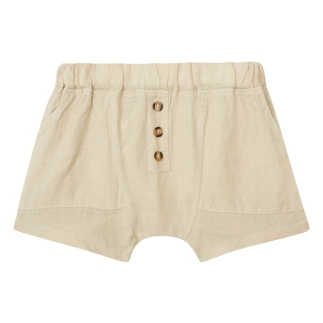 Organic Linen Explorer Shorts | Beige