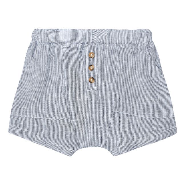 Organic Linen Explorer Shorts | Light blue