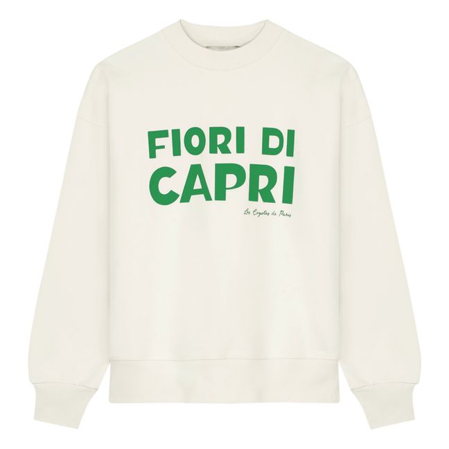 Felpa Fiori  | Ecru