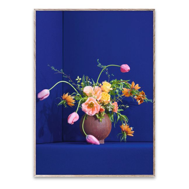 Poster Blomst 01 - Blu