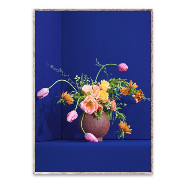 Affiche Blomst 01 - Blue