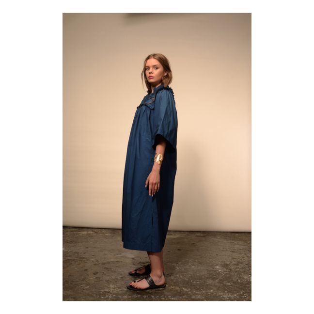 Abito Birdy in popeline di cotone | Blu
